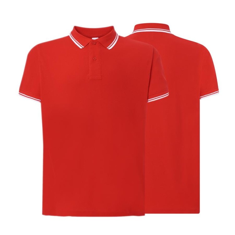 Koszulka polo redwhite męska z haftem nadrukiem logo firmy 210g PORA 210 kolor RDWH koszulka polo (Copy).jpg