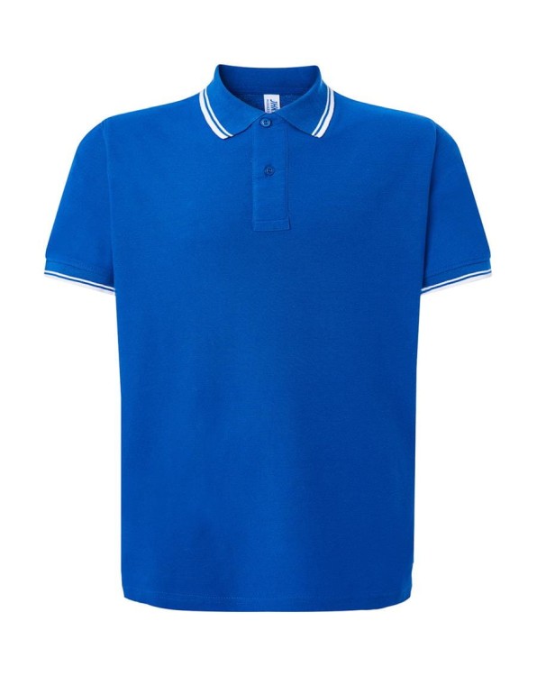 Koszulka polo royal bluewhite męska z haftem nadrukiem logo firmy 210g PORA 210 kolor RBWH koszulka polojhktshirt_pora210_rbwh_side (2) (Copy).jpg