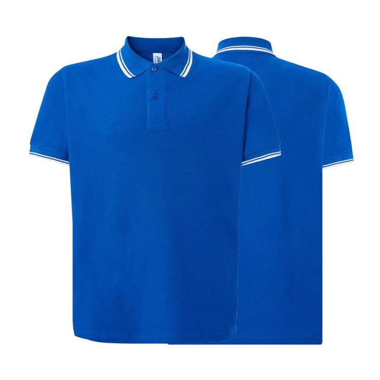 Koszulka polo royal bluewhite męska z haftem nadrukiem logo firmy 210g PORA 210 kolor RBWH koszulka polo (Copy).jpg