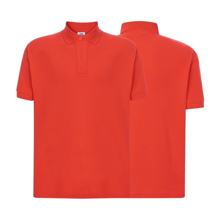 Koszulka polo warm red męska z haftem nadrukiem logo firmy 210g PORA 210 kolor WR koszulka polo (Copy).jpg