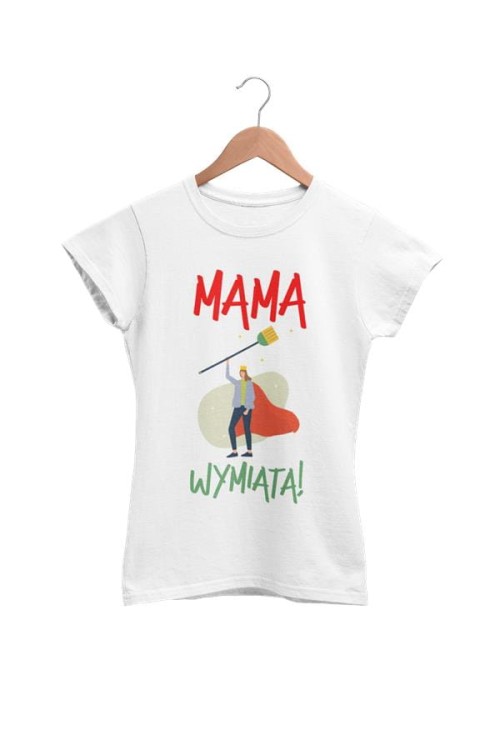 Koszulka dla Mamy na Dzień Mamy zestaw z kubkiem z nadrukiem mama wymiata kolor biały (3).jpg