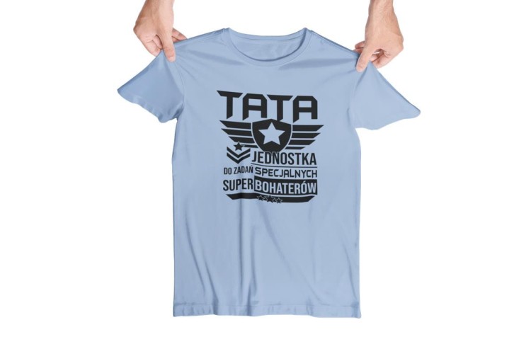 Koszulka dla Mamy i Taty na Dzień Matki i Ojca z napisem Mama jednostka do zadań specjalnych super bohaterów i Tata jednostka do zadań specjalnych super bohaterów w kolorze różowym i b (1).jpg