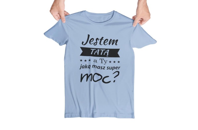 Koszulka dla Mamy i Taty na Dzień Matki i Ojca z napisem Jestem MAMĄ, a ty jaką masz super moc i Jestem TATĄ, a ty jaką masz super moc w kolorze różowym i błękitnym (2).jpg