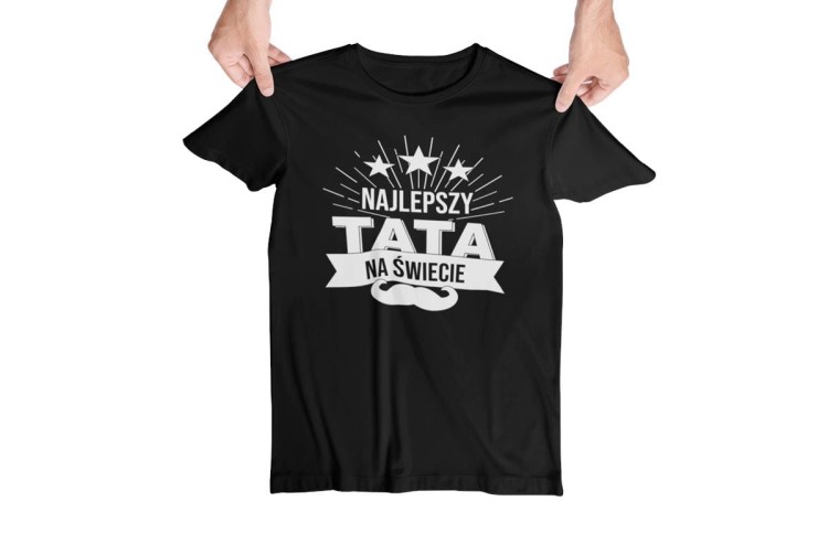 Koszulka dla Mamy i Taty na Dzień Matki i Ojca z napisem Najlepsza mama na świecie i Najlepszy tata na świecie w kolorze czarnym (2).jpg