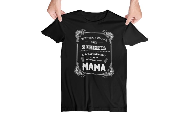 Koszulka dla Mamy na Dzień Mamy zestaw z kubkiem z nadrukiem Wszyscy znają mnie z imienia, ale najważniejsi mówią do mnie mama kolor różowy  (3).jpg