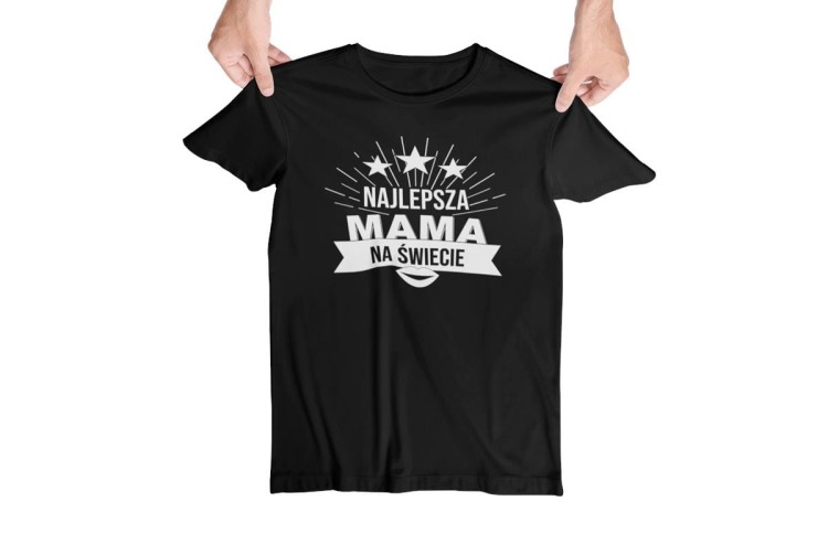 Koszulka dla Mamy na Dzień Mamy zestaw z kubkiem i nadrukiem Najlepsza mama na świecie kolor czarny  (1).jpg