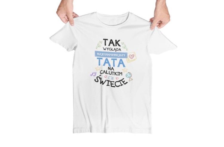 Koszulki dla Rodziców na Dzień Mamy i Taty zestaw z kubkami z napisem Tak wygląda najcudowniejsza mama na calutkim świecie i Tak wygląda najcudowniejszy tata na calutkim świec (4).jpg