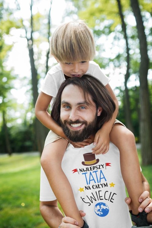 Koszulki dla Rodziców na Dzień Mamy i Taty zestaw z kubkami z napisem Najlepsza mama na całym świecie i Najlepszy tata na całym świecie w kolorze białym (6).jpg