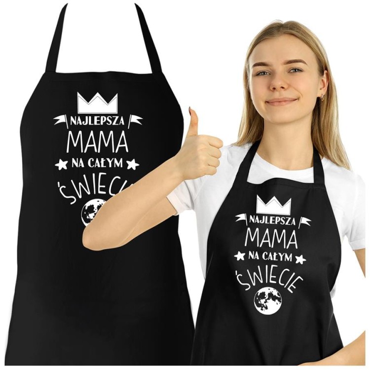 Fartuch dla Mamy na prezent na Dzień Matki z napisem Najlepsza mama na całym świecie (2).jpg