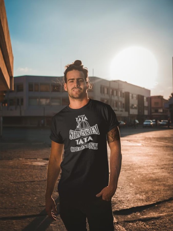 Koszulka dla TATY STRAŻAKA STRAŻ JESTEM TATĄ STRAŻAKIEM TAKI JAK KAŻDY TATA TYLKO ODWAŻNIEJSZY 4.jpg