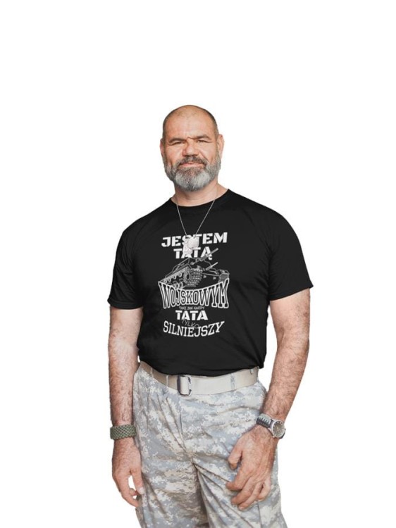 Koszulka dla TATY WĘDKARZA JESTEM TATĄ  WOJSKOWYM TAKI JAK KAŻDY TATA TYLKO SILNIEJSZY 3.jpg