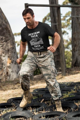 Koszulka dla TATY WĘDKARZA JESTEM TATĄ  WOJSKOWYM TAKI JAK KAŻDY TATA TYLKO SILNIEJSZY 5.jpg