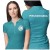 Koszulka polo damska medyczna dla pielęgniarki z logo i napisem pielęgniarka na plecach kolor turkus (8).jpg