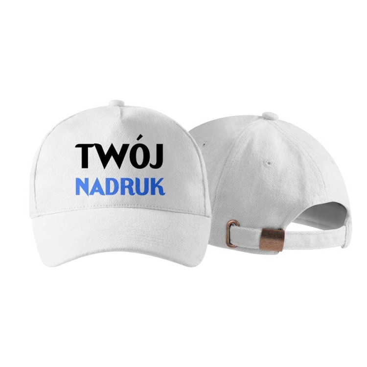 Czapka reklamowa z logo firmy własnym projektem 5 panelowa biały Czapka unisex 307_00 BIAŁY  (1).jpg