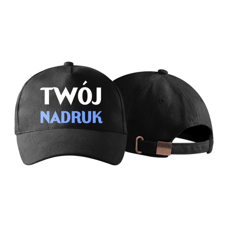 Czapka reklamowa z logo firmy własnym projektem 5 panelowa czarny Czapka unisex 307_01 CZARNY  (1).jpg