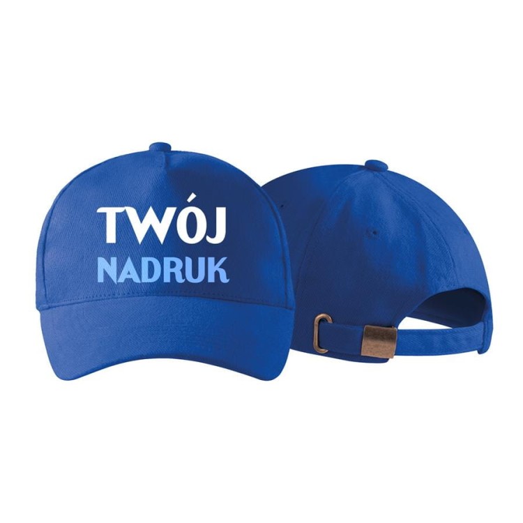 Czapka reklamowa z logo firmy własnym projektem 5 panelowa chabrowy Czapka unisex 307_05 CHABROWY.jpg