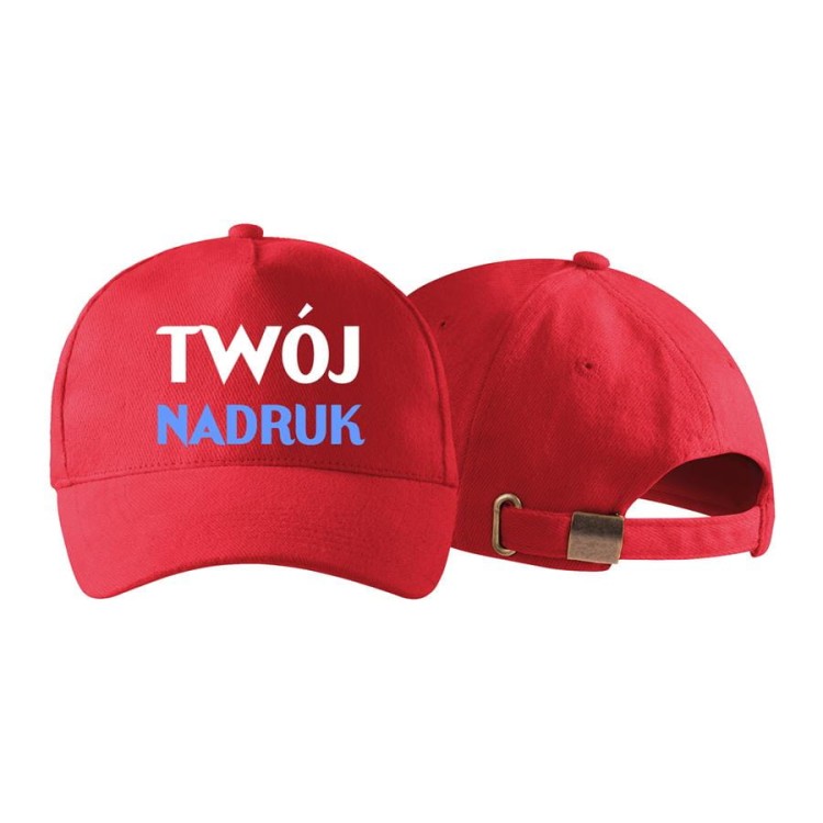 Czapka reklamowa z logo firmy własnym projektem 5 panelowa czerwony Czapka unisex 307_07 CZERWONY   (1).jpg