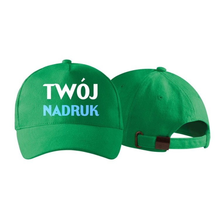 Czapka reklamowa z logo firmy własnym projektem 5 panelowa zieleń trawy Czapka unisex 307_16 ZIELEŃ TRAWY  (1).jpg