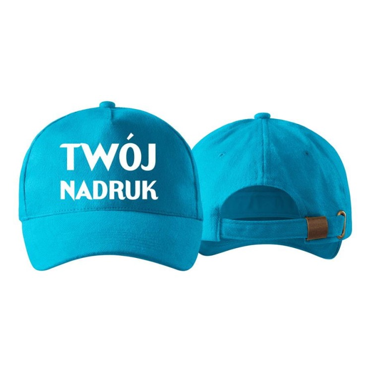 Czapka reklamowa z logo firmy własnym projektem 5 panelowa turkus Czapka unisex 307_44 TURKUS   (1).jpg