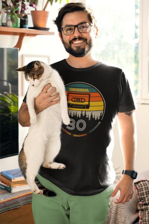 Koszulka na 30 urodziny na TRZYDZIESTKĘ Original 30 premium edition kolor czarny (1).jpg