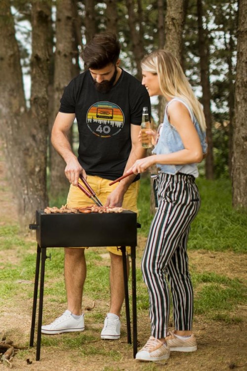 Koszulka na 40 urodziny na CZTERDZIESTKĘ Original 40 premium edition kolor czarny (5).jpg