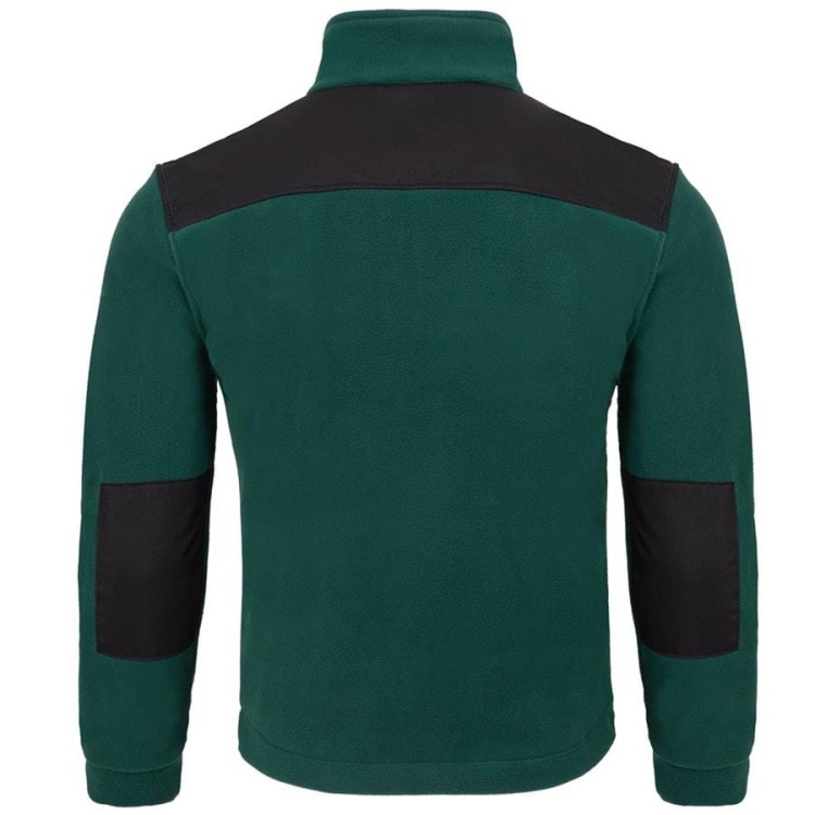 Gruby polar z haftem z wzmocnieniami oraz trzema kieszeniami koloru Bottle GreenBlack (2).jpg