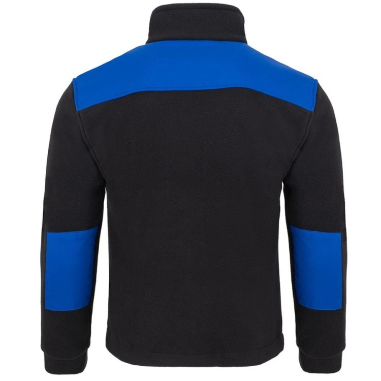 Gruby polar z haftem z wzmocnieniami oraz trzema kieszeniami koloru BlackRoyal Blue (2).jpg