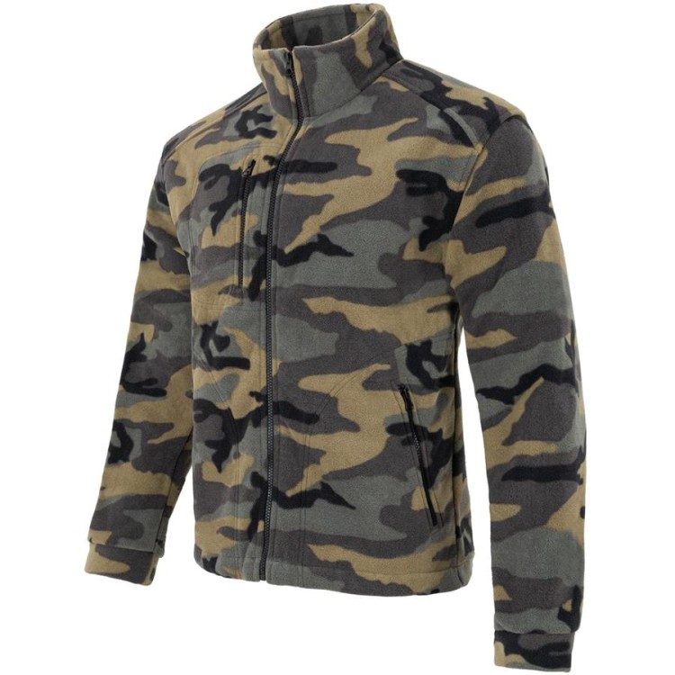 Gruby polar z haftem z wzmocnieniami oraz trzema kieszeniami koloru Camouflage (4).jpg