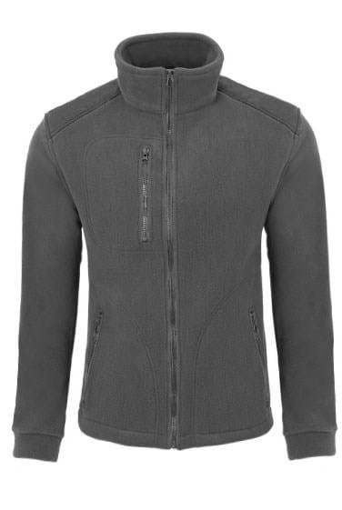 Gruby polar z haftem z wzmocnieniami oraz trzema kieszeniami koloru GraphiteGraphite (1).jpg