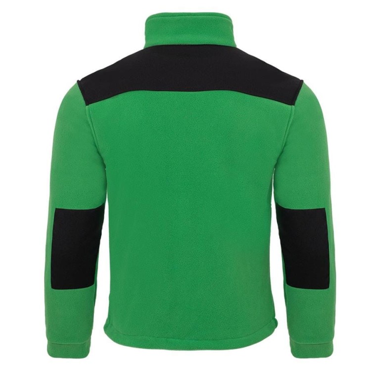 Gruby polar z haftem z wzmocnieniami oraz trzema kieszeniami koloru Kelly GreenBlack (2).jpg