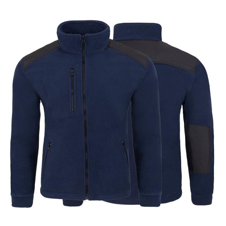 Gruby polar z haftem z wzmocnieniami oraz trzema kieszeniami koloru NavyBlack (4).jpg