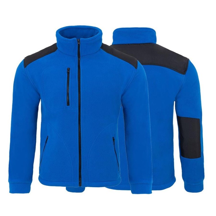 Gruby polar z haftem z wzmocnieniami oraz trzema kieszeniami koloru Royal BlueBlack (8).jpg