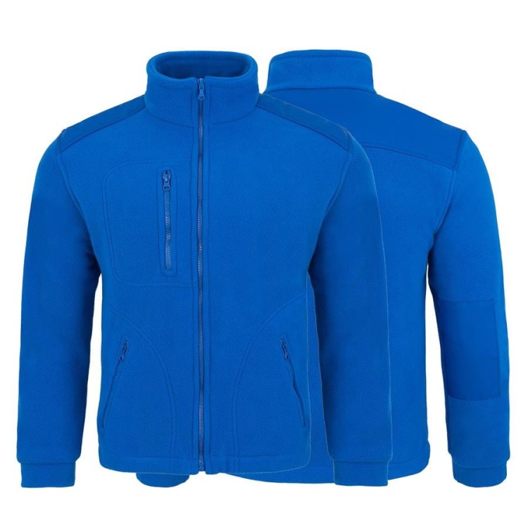 Gruby polar z haftem z wzmocnieniami oraz trzema kieszeniami koloru Royal BlueRoyal Blue (4).jpg