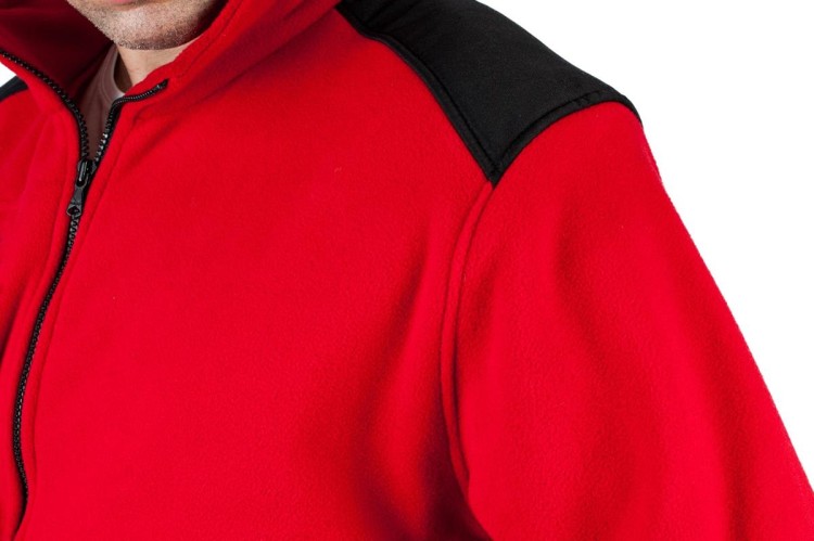Gruby polar z haftem z wzmocnieniami oraz trzema kieszeniami koloru RedBlack (6).jpg