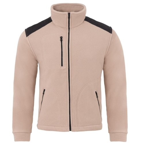 Gruby polar z haftem z wzmocnieniami oraz trzema kieszeniami koloru SandBlack (2).jpg