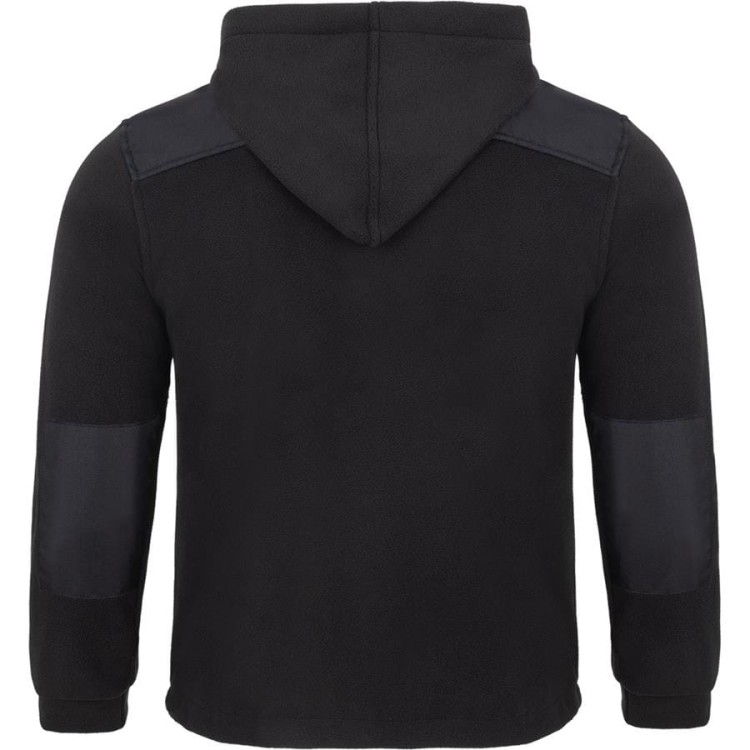 Gruby polar z haftem z odpinanym kapturem, z wzmocnieniami oraz trzema kieszeniami koloru BlackBlack (2).jpg