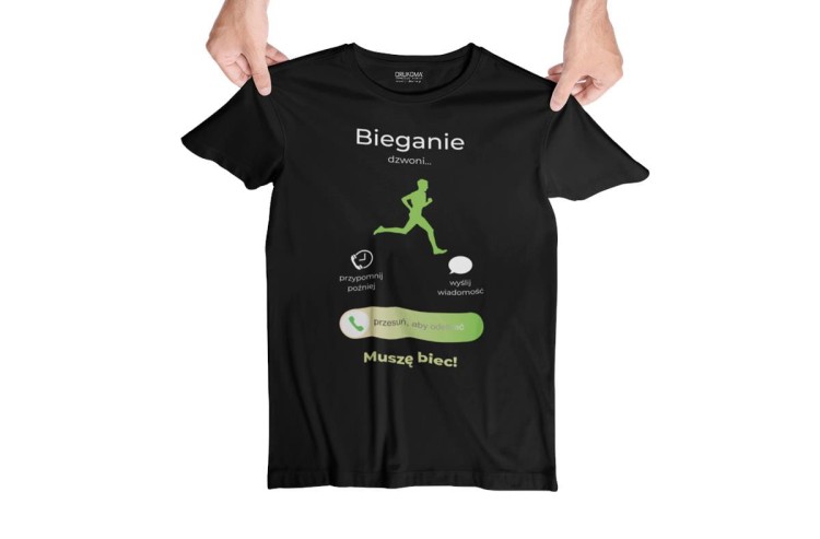 KOSZULKA BIEGANIE DZWONI . MUSZĘ BIEC. KOSZULKA DLA BIEGACZA (4).jpg