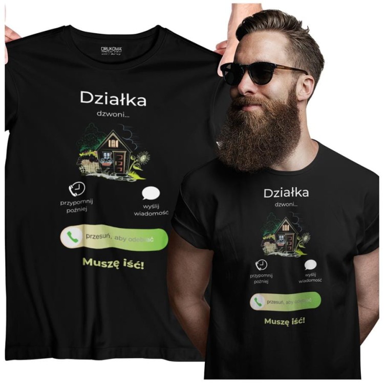 KOSZULKA DZIAŁKA DZWONI. MUSZĘ IŚĆ. KOSZULKA DLA DZIAŁKOWCA (1).jpg