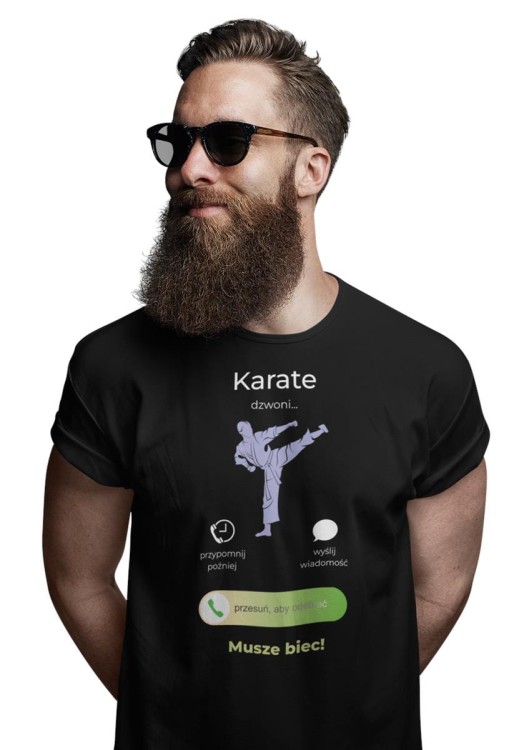 KOSZULKA KARATE DZWONI. MUSZĘ BIEC. KOSZULKA DLA KARATEKI (2).jpg