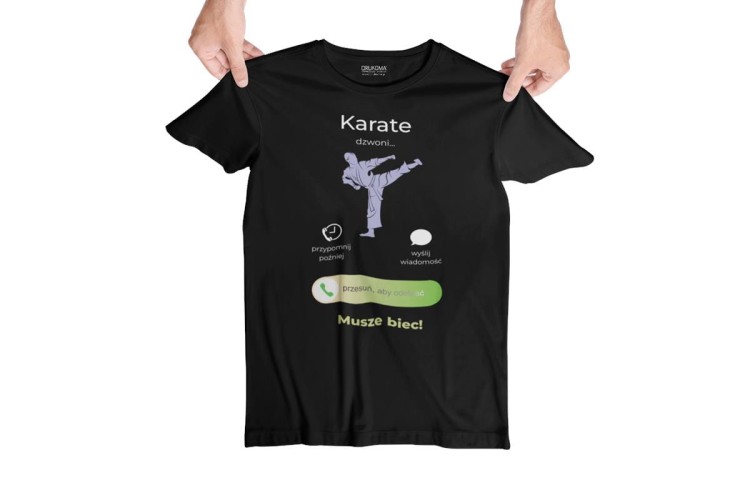 KOSZULKA KARATE DZWONI. MUSZĘ BIEC. KOSZULKA DLA KARATEKI (3).jpg