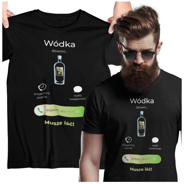 KOSZULKA WÓDKA DZWONI. MUSZĘ IŚĆ. KOSZULKA DLA IMPREZOWICZA (4).jpg