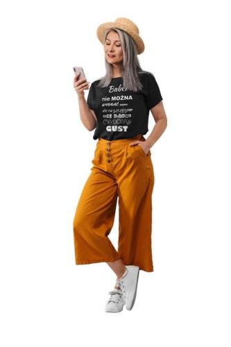 Koszulka dla Babci zestaw z koszulką na prezent z napisem Babci nie można wybrać samemu ale na szczęście mój dziadek ma dobry gust z czarną koszulką (1).jpg