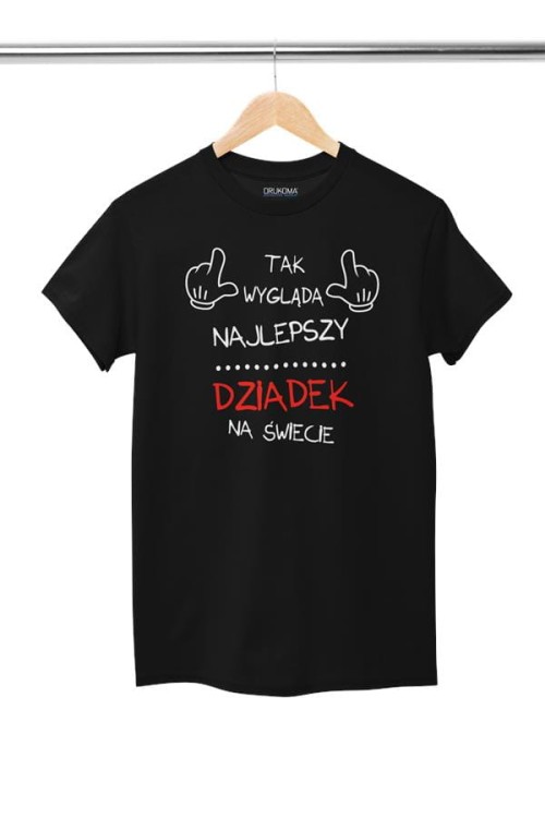 Koszulka dla Dziadka zestaw z kubkiem i koszulką na prezent z napisem Tak wygląda najlepszy dziadek na świecie w kolorze czarnym (2).jpg