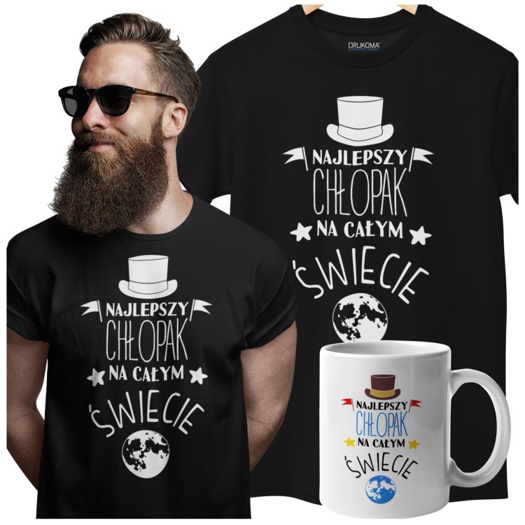 Koszulka dla Chłopaka w zestawie z kubkiem z nadrukiem Najlepszy Chłopak na całym ś (1).jpg