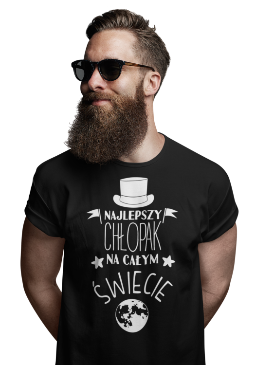 Koszulka dla Chłopaka w zestawie z kubkiem z nadrukiem Najlepszy Chłopak na całym.png