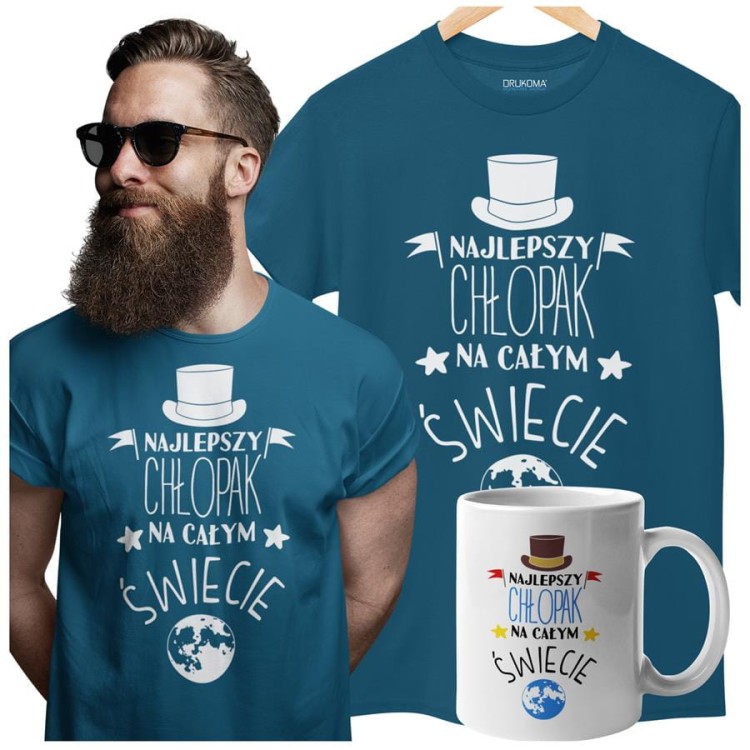 Koszulka dla Chłopaka w zestawie z kubkiem z nadrukiem Najlepszy Chłopak na  (4).jpg
