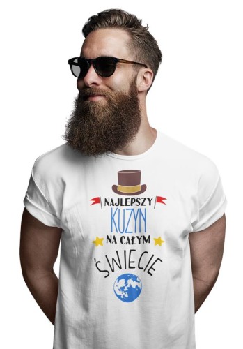 Koszulka dla Kuzyna w zestawie z kubkiem z nadrukiem Najlepszy Kuzyn na całym świeci.jpg