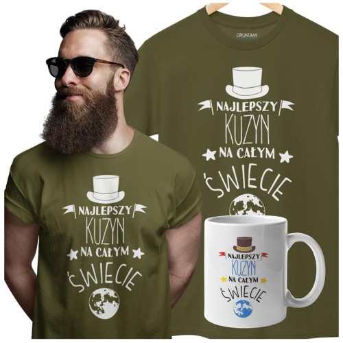 Koszulka dla Kuzyna w zestawie z kubkiem z nadrukiem Najlepszy Kuzyn na całym świeci (4).jpg