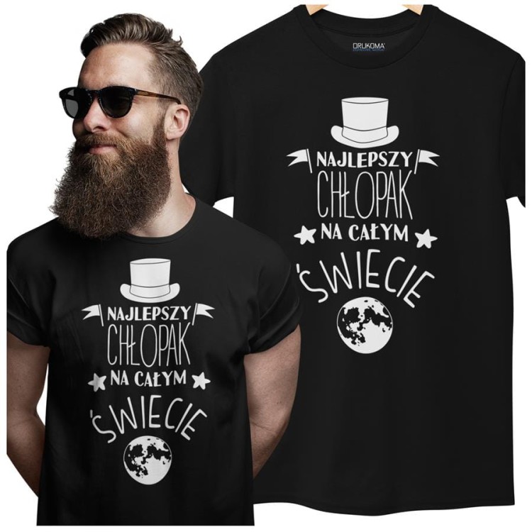 Koszulka dla Chłopaka modny prezent na Walentynki lub Urodziny stylowa koszulka z napisem Najleps (3).jpg