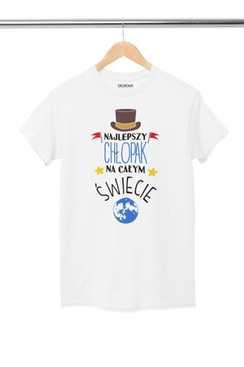 Koszulka dla Chłopaka modny prezent na Walentynki lub Urodziny stylowa koszulka z napisem Najleps.jpg